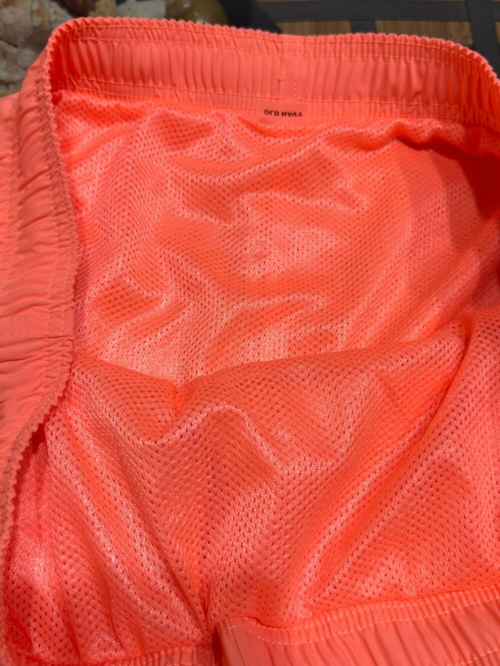 OLD NAVY MENS XL IN ORANGE HIGHLIGHTER 5" INSEAM SWIM TRUNK SHORT NWT - Picture 6 of 8